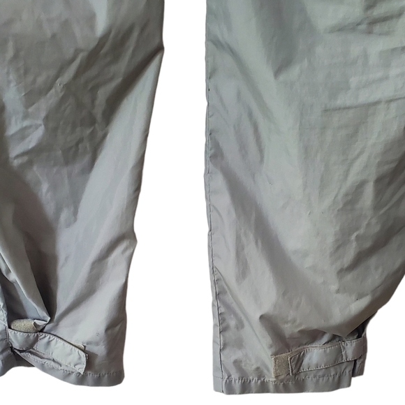 Woolrich Nylon Pull On Rain Windbreaker Pants Mens L 4123 Gray Water Repellent - Picture 4 of 11